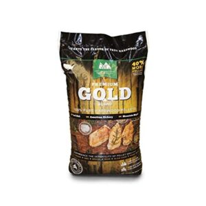 Green Mountain Premium Gold Blend Hardwood Grilling Cooking Pellets (2 Pack)