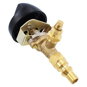 MENSI Grill Valve Replacement Part for 57274 Used for Olympian 5500 Grills with 1/4" Quick Disconnect Plug, Use for Camper or Trailer's Propane Control Supply