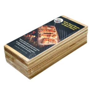 East Coast Cedar Planks for Grilling Salmon Made from 100% Natural Maine White Cedar -12 Pack - Adds a Delicious Smokey Flavor - Great for All Fish and Meats…