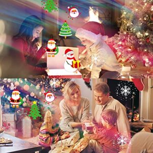 Halloween Christmas Projector Lights Outdoor, 2-in-1 Holiday Decorations Projector Lights, 20 HD Effects 3D Aurora & Patterns Waterproof with Remote Control Timer for Xmas Halloween Decor Party