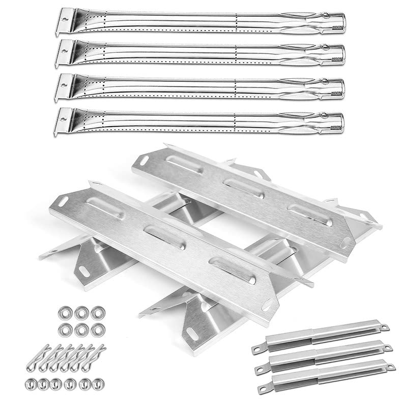 Hisencn Grill Parts Kit for Kenmore 146.34611410, 146.46372610 146.23673310 146.34461410 146.10016510 146.16198211 146.46366610 146.16142210 146.1001751 146.4636561 Grill Burner, Heat Plate, Crossover