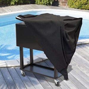 Skyour Cooler Cart Cover Waterproof Dustproof UV Portable Patio Rolling Cooler Ice Chest Party Cooler Protector Covers for 80 Quart Outdoor Patio Beverage Coolers Carts