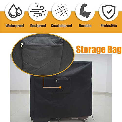 Skyour Cooler Cart Cover Waterproof Dustproof UV Portable Patio Rolling Cooler Ice Chest Party Cooler Protector Covers for 80 Quart Outdoor Patio Beverage Coolers Carts