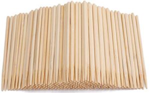 yesland 1000 pack candy apple sticks – 5.5 inch 5mm sturdy bamboo sticks for caramel – wooden skewer sticks for bbq, corn dog, corn cob, cookie, lollipop & kabob