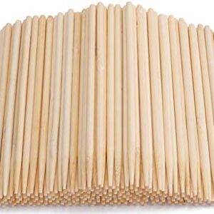 Yesland 1000 Pack Candy Apple Sticks - 5.5 Inch 5mm Sturdy Bamboo Sticks for Caramel - Wooden Skewer Sticks for BBQ, Corn Dog, Corn Cob, Cookie, Lollipop & Kabob