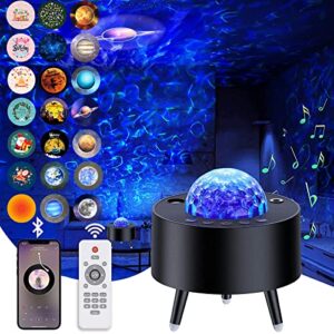 galaxy projector star projector,ceiling led night light for bedroom with remote control ,built-in bluetooth speaker for valentine’s day,birthday,party, gifts for kids couple friends