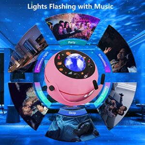Star Projector Night Light, 7 Colors Galaxy Projector Ocean Wave Projector for Bedroom, Night Light Projector for Kids Bedroom Livingroom Birthday Party Ceiling Projector Home Decor