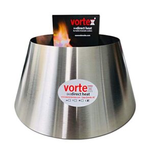 large bbq vortex™ (in) direct cooking charcoal grill accessory cone for bge xl jumbo joe uds 55 gal – original – usa made -genuine large size