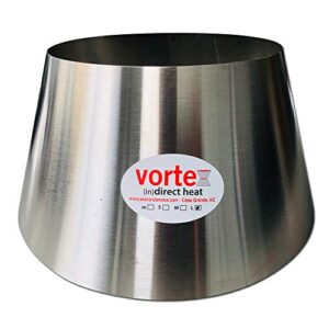 Large BBQ Vortex™ (in) Direct Cooking Charcoal Grill Accessory Cone for BGE XL Jumbo Joe UDS 55 gal - Original - USA Made -Genuine Large Size