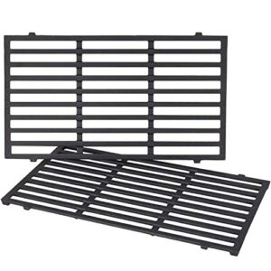 x home grill grates replacement for weber spirit e-210 s-210, spirit 200 series (front-mounted control) gas grill replacement parts, cast iron, 17.5 x 10.2 inch, 2-pack