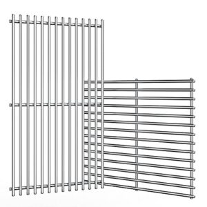 uniflasy 17 inches stainless steel cooking grid grates replacement for charbroil 463250509, 463250510, thermos 461262409, grill master 720-0737, 720-0670e, vermont castings, great outdoors gas grills