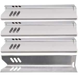 yiming grill replacement parts for dyna-glo dgf493bnp, dgf510sbp, stainless steel grill heat plate shields for backyard by15-101-001-02, by13-101-001-13, gbc1460w.