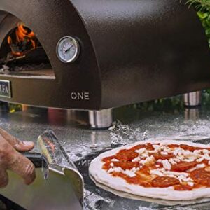 ALFA Brio Antique Red Liquid Propane Countertop Outdoor Pizza Oven