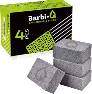 barbi-q grill cleaning bricks – grill stone magic stone block pumice griddle cleaner brick cleaner for bbq grills racks flat top grill pool toilet cleaner – (pack of 4)