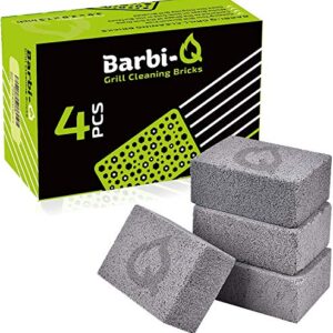 Barbi-Q Grill Cleaning Bricks - Grill Stone Magic Stone Block Pumice Griddle Cleaner Brick Cleaner for BBQ Grills Racks Flat Top Grill Pool Toilet Cleaner - (Pack of 4)