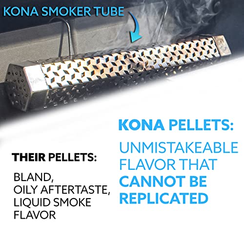 Kona Sweetwood Blend Smoker Pellets, Intended for Ninja Woodfire Outdoor Grill, 8 lb Resealable Bags