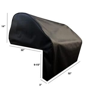 Windproof Covers 32 inch Heavy Duty Premium Vinyl Grill Cover to fit Summerset Sizzler Built-in Grill