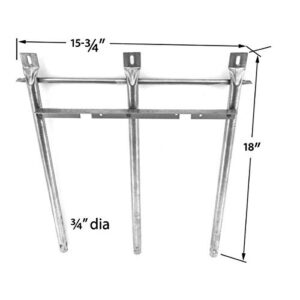 Repair Kit for Tuscany SGR30ML, SGR30M BBQ Grill Includes 1 Grill Stainless Burner and 3 Stainless Steel Heat Plates