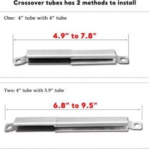 Uniflasy Replacement Parts for Charbroil Performance Tru Infrared 3 Burner 463370719 463371116 463280019 463336016 463633316 463672416 463344116 Igniter Grill Burner Heat Plate Shield Crossover Tube