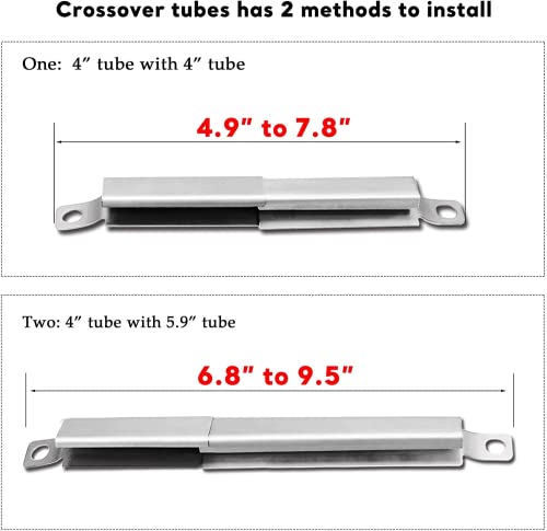 Uniflasy Replacement Parts for Charbroil Performance Tru Infrared 3 Burner 463370719 463371116 463280019 463336016 463633316 463672416 463344116 Igniter Grill Burner Heat Plate Shield Crossover Tube