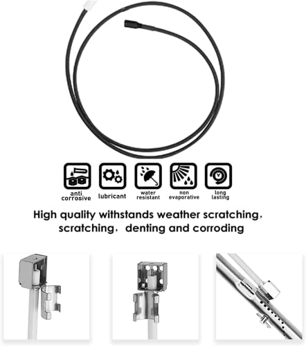 Uniflasy Replacement Parts for Charbroil Performance Tru Infrared 3 Burner 463370719 463371116 463280019 463336016 463633316 463672416 463344116 Igniter Grill Burner Heat Plate Shield Crossover Tube