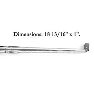 Votenli S1485A(4-Pack) 18 13/16 inch Stainless Steel Burner Replacement for Napoleon 85-3072-8, 85-3073-6, 85-3080-8, 85-3081-6, 85-3082, 85-3083, 85-3084-0, LD485RB, LD485RSIB, M485RB, M485RSIB, RSIB