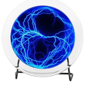 betterjonny – 6″ plasma plate lumin disk light show party home decor respond to music or touch (blue)