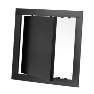 8×8” anthracite black plastic wall or ceiling access panel