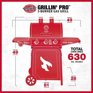 Char-Griller E3001 Grillin' Pro 40,800-BTU Gas Grill, Black