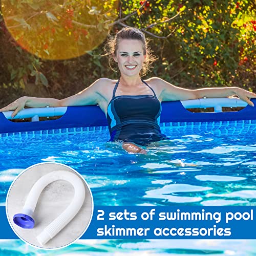 4 Pieces Above Ground Pool Skimmer Hose and Adapter B Replacement Part Surface Skimmer Replacement Hose Small Strainer Replacement Hose B Adapter Pool Drain Adapter for Surface Swimming Pool Skimmer