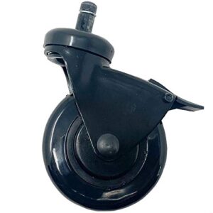 3″ caster with brake compatible with many models of traeger pellet grills, hdw302
