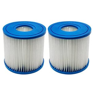 wuyan 2pcs replacement swimming pool filter for type d, for summer waves p57100102 sfs-350, rp-350, rp-400, rp-600, rx-600, sfs-600