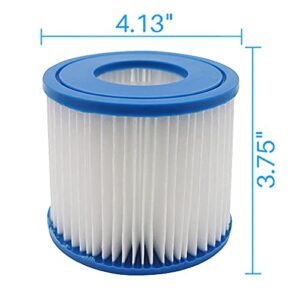 WuYan 2pcs Replacement Swimming Pool Filter for Type D, for Summer Waves P57100102 SFS-350, RP-350, RP-400, RP-600, RX-600, SFS-600