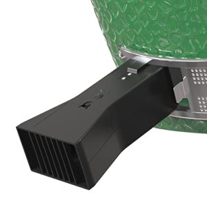 jishahs charcoal fire starter compatible with big green egg grill, blower fan with auto shut-off for fast charcoal faststart