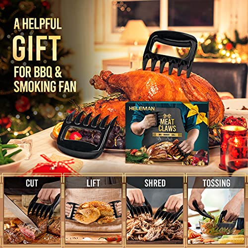 Meat Claws Cooking Gifts for Men - Shredder Claws Smoker Grill Accessories, Kitchen Cooker Women Men Gifts Smoke Set, Smoking Food Turkey Chicken Pork Barbecue Shredder Paw