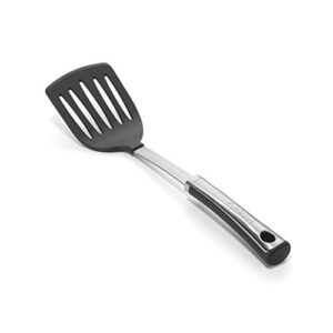 cuisinart ctg-21-lt slotted turner, one size, black and stainless steel