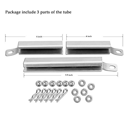 Hisencn Universal Carryover Tube Replacement for Charbroil Advantage 463344116, 463343015, 463344015, 463436215,463241113, 463449914, 463211512, Kenmore 146.34611410, and Others Most Grills Crossover