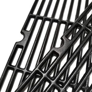 BBQ Grill Grate 16 15/16-inch Matte Cast-Iron Cooking Grates Replacement 3-Pack for Charbroil 463251505, 463251605, 463250509, Broil King Centro Master Chef Gas Grills etc