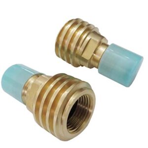 NGHTMRE Old to New Outlet Brass Refill Adapter Propane Tank Adapter Converts POL LP Tank Service Valve to QCC1/Type1 Hose or Regualtor Set of 2