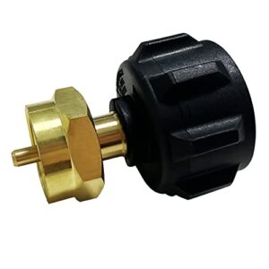 Solid Brass QCC1 Propane Supplement Adapter Ropane Cylinder Inflating Connector Fit for 1LB Cylinder Tank Coupler Cylinder