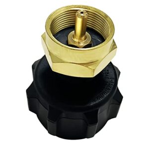 Solid Brass QCC1 Propane Supplement Adapter Ropane Cylinder Inflating Connector Fit for 1LB Cylinder Tank Coupler Cylinder