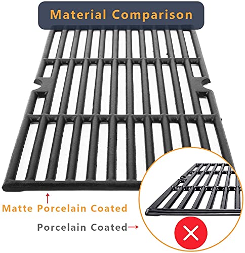 SafBbcue Grill Grates Grid Replacement Parts for Nexgrill 720-0896 720-0896B 720-0896C Grate 720-0896E 720-0896CP 720-0898 720-0898A 6 Burner Grills Matt Cast Iron Cooking Grid