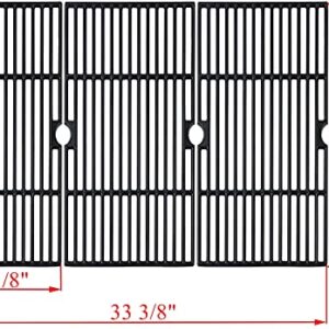 SafBbcue Grill Grates Grid Replacement Parts for Nexgrill 720-0896 720-0896B 720-0896C Grate 720-0896E 720-0896CP 720-0898 720-0898A 6 Burner Grills Matt Cast Iron Cooking Grid