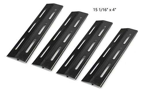 Hongso 15 1/16" Porcelain Steel Heat Plate, Heat Shield, Heat Tent, Burner Cover, Vaporizor Bar, and Flavorizer Bar Replacement for Kenmore and Grill Chef Grills, PPA631 (4-Pack)