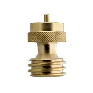 bisupply propane adapter 1lb to 20lb – solid brass steak saver refill adapter fitting for disposal throwaway cylinder
