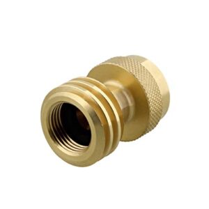 BISupply Propane Adapter 1lb to 20lb - Solid Brass Steak Saver Refill Adapter Fitting for Disposal Throwaway Cylinder