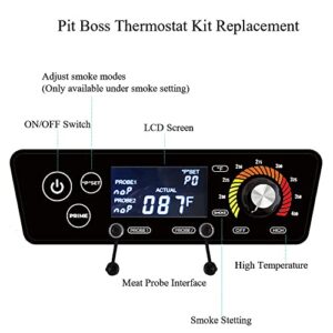 FlameSky Upgrade Pit Boss Control Board Replacement, Pit Boss Replacement Parts Control Panel Thermostat Controller, Compatible with Pit Boss Austin XL Smoker Pellet Grills