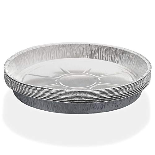 Premium Products Corp. Disposable Drip Pans - 10 Pack -11 Inch by 1 Inch Medium Round Drip Pans - Perfect for Medium, Small & MiniMax Big Green Egg, Kamado Joe Style, Acorn & Weber Grills & Smokers