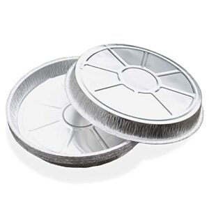 Premium Products Corp. Disposable Drip Pans - 10 Pack -11 Inch by 1 Inch Medium Round Drip Pans - Perfect for Medium, Small & MiniMax Big Green Egg, Kamado Joe Style, Acorn & Weber Grills & Smokers