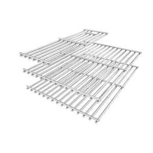 Uniflasy Replacement Parts Burner Heat Plate Cooking Grates for Nexgrill 720-0882A Evolution Infrared Plus 5-Burner Gas Grill Stainless Steel Repair Part kit for Nexgrill Cooking Grid with Side Burner